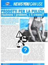 PRODOTTI PER LA PULIZIA risolvono i problemi, o li creano ?